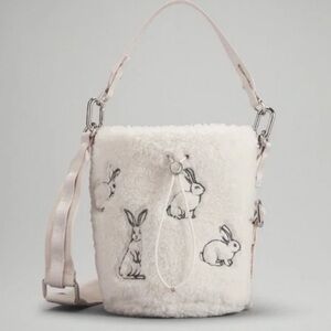 lululemon Lunar New Year Limited Edition Fleece Bunny Rabbit Bucket Bag